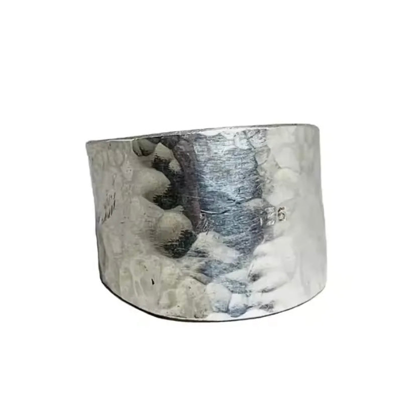 Hammered Ring 925 Silver